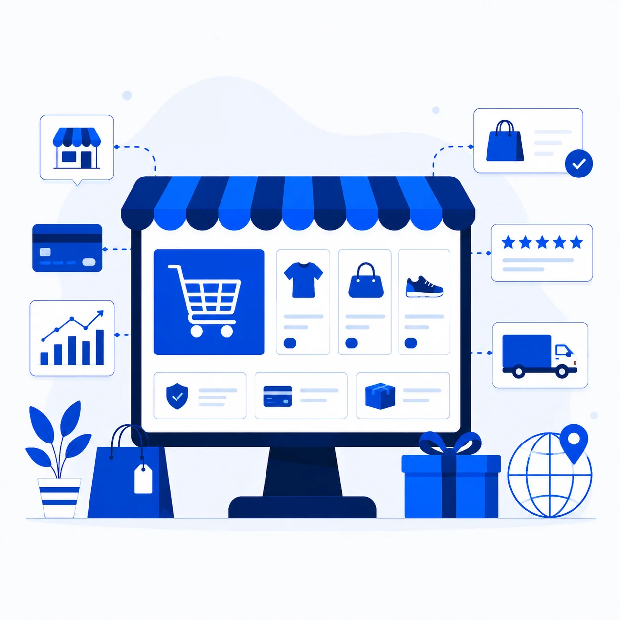تصميم متجر إلكتروني تجاري